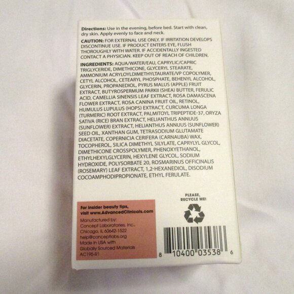 ADVANCED CLINICALS RETINOL – 2.5 OZ. – NEW - Picture 8 of 10